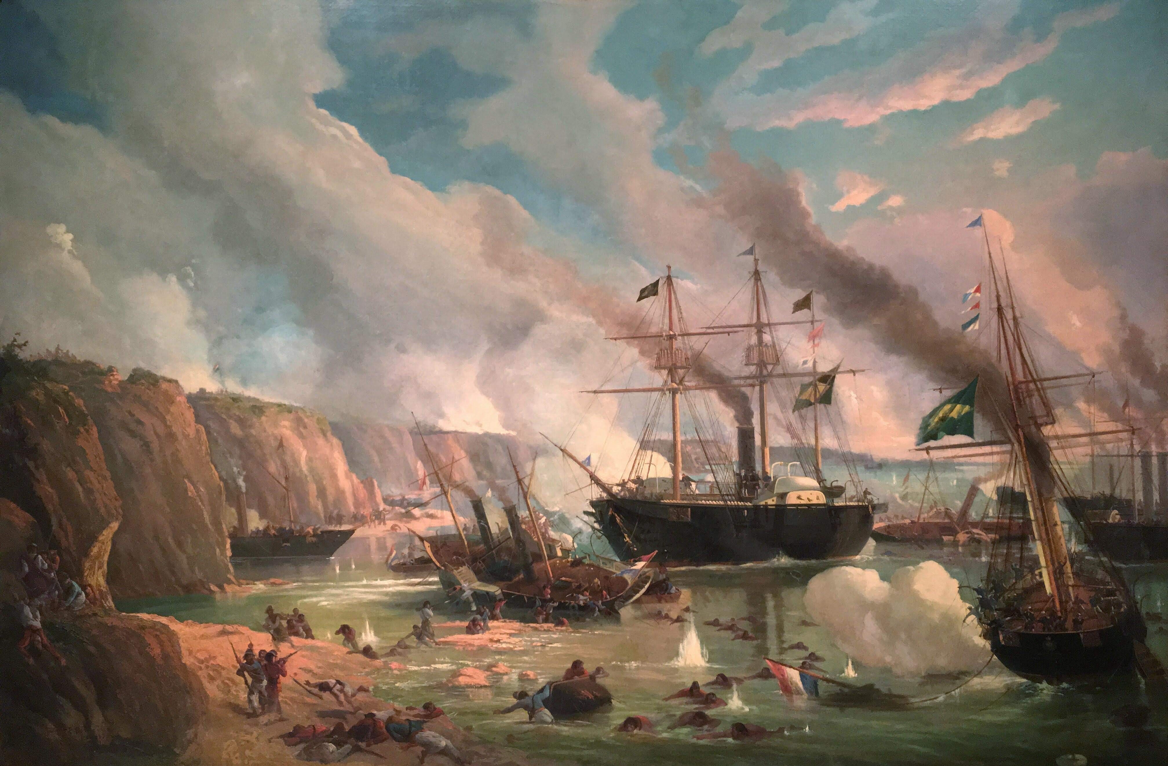 Pintura da Batalha Naval do Riachuelo